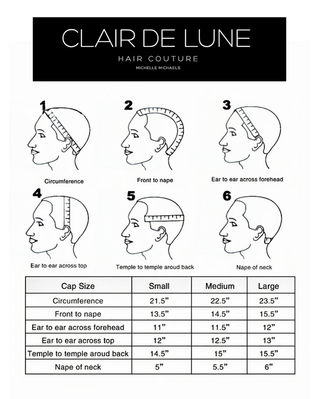 Sheitel sob medida 